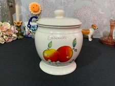 Price & Kensington Country Fruits Biscuit barrel