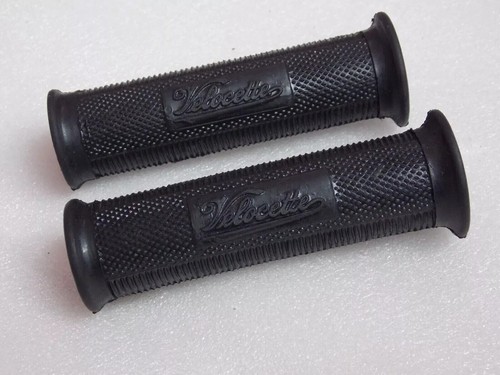 Velocette grip set embossed - velocette, 6"