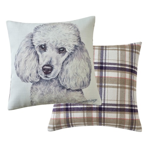 Mini poodle seat cushion - poodle,