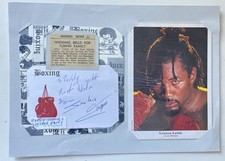 Boxing Memorabilia LENNOX