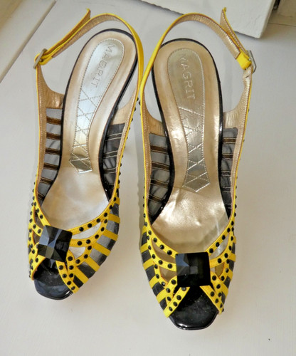 Magrit yellow black - &, strappy