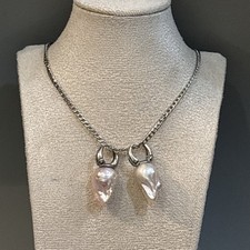 Baroque Pearl Earrings Large