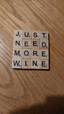 Scrabble Tile Coaster handmade