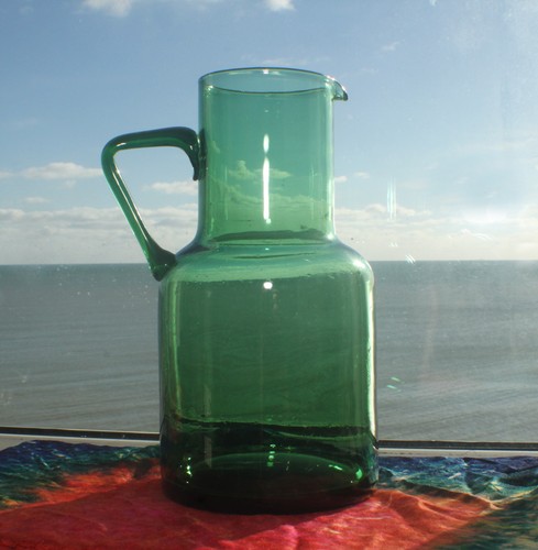 Vintage emerald green glass - vintage,