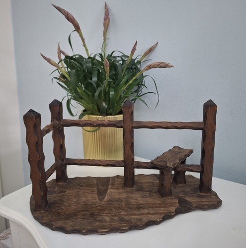 Vintage leake hand - leake, hand-carved