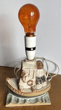 Vintage tremaen pottery lamp - tremaen,