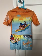 2 Piece Swim Costume Shorts And Top Size 18-24 Months Paw Patrol