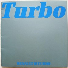 RENAULT 18 Turbo Car Sales
