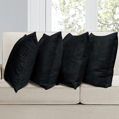 Crushed velvet cushion covers - velvet,