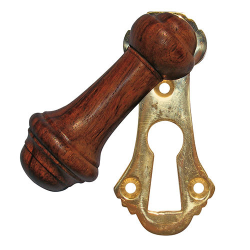 Natural hardwood escutcheon