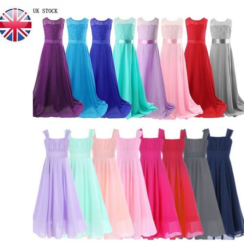 Girls lace flower dress - uk,