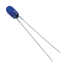 Lamp miniature; 12V; 65mA; 3 x 8 mm  Blue, Wire Ended Pack 2 Lamps