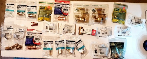 Plumbing part mixture lot - plumbing,