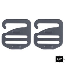 2pcs Metal G Hook Webbing Buckle for Tactical Vest Backpack MAG Pouch Connector
