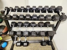 5-50 LB Rubber Hex Curve