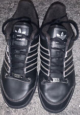 Adidas KG Attitude Double Lo 551362 2004 Black Leather Sneakers Shoes Size 8