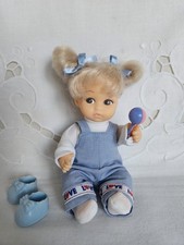 Amanda Jane Baby Doll ~6" Vinyl Doll with Dungarees & Shoes +Baby Sarah Bodysuit