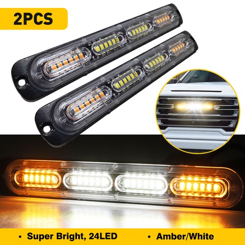 2pcs amber white - 2pcs, car