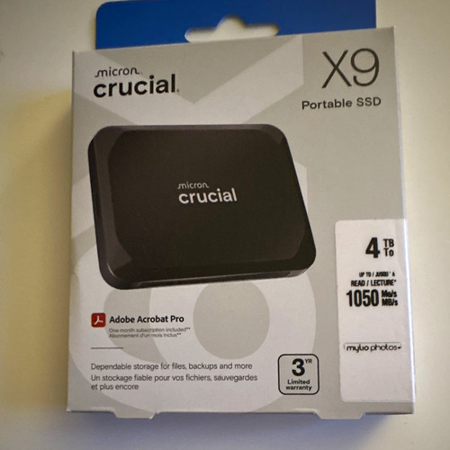 Crucial 4tb portable - x9,