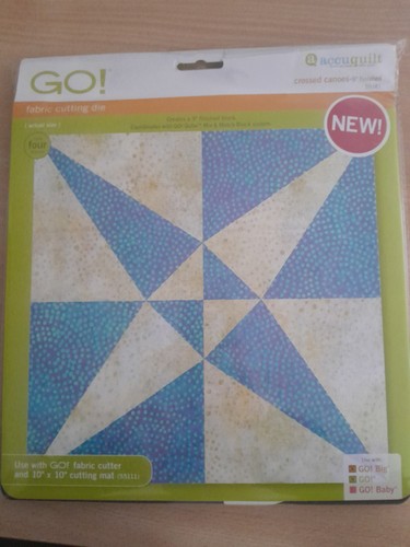 Accuquilt crossed canoes - go,