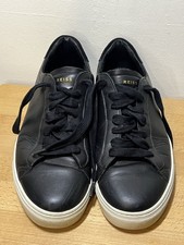 Reiss Men’s Black Leather