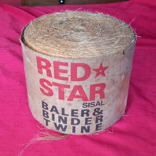 Vintage red star baler - 'red,