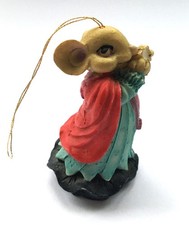 SMALL POTTERY MOUSE CHRISTMAS