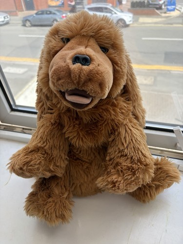 Large brown dog plush soft - plush,