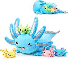Aoriher 5 Pcs Axolotl Plush