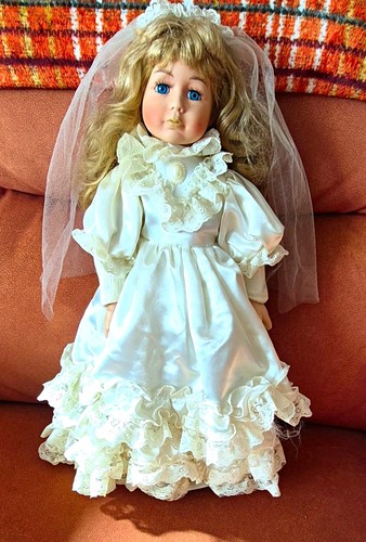 Vintage porcelain bride - 16",