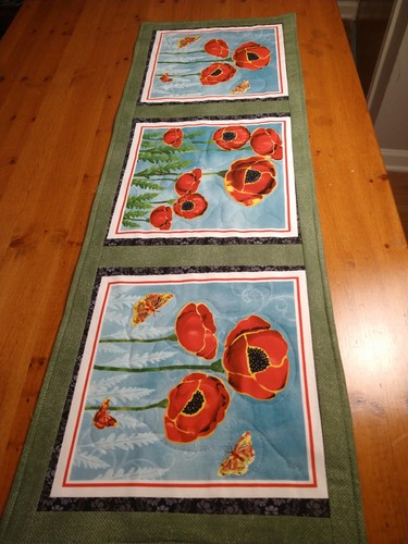 Bright red poppies - red, handmade