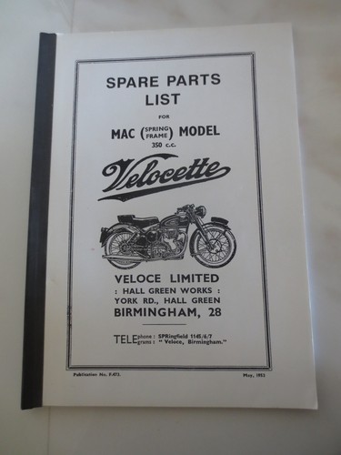 1953 velocette mac 350cc - velocette,