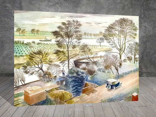 Eric ravilious river thames - ravilious,