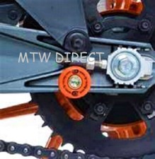 R&G PAIR ORANGE M10 COTTON REELS Paddock Stand Bobbins  for KTM 990 SMT 2008