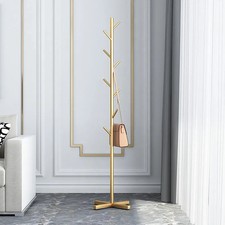 Floor Standing Clothes Hanger Rack Garment Coat Organizer Storage Stand Bedroom