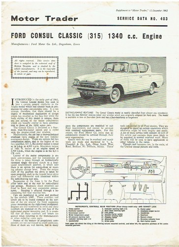 Ford consul classic 315 - classic,