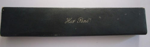 Vintage antique hat pin - pin, box