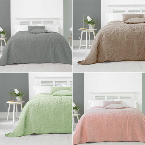 Alexa velvet quilted bedspread - alexa,
