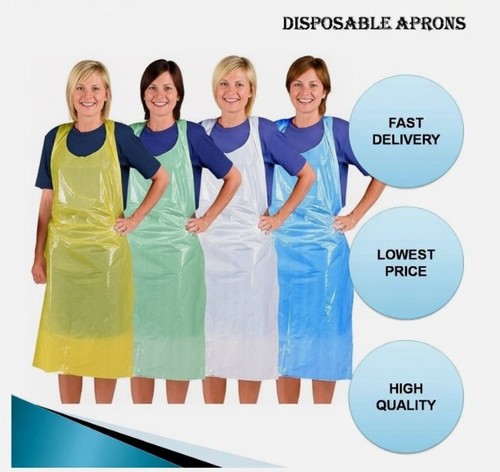 200 aprons disposable blue - disposable,