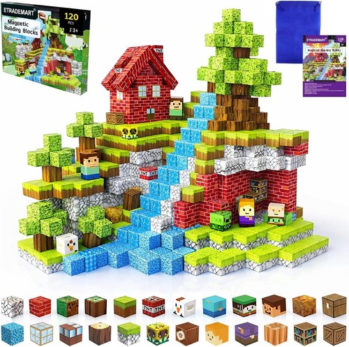 Magnetic building blocks - building, 120