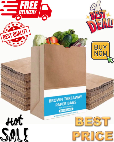 Extra large kraft paper bags - large,