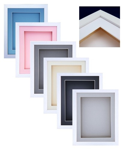 Flat white wood picture - flat,