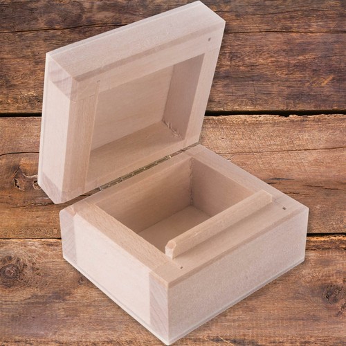 Tiny small wooden box - small, to