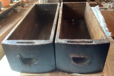 2 old singer treadle table sewing machine drawers
