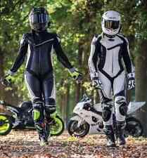 WOMEN'S RACING MOTORCYCLE MOTORBIKE MOTO GP BIKER COWHIDE LEATHER SUIT LADIES