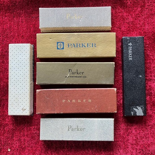 Vintage parker pen boxes - pen,