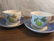 Vintage Wedgewood Sarah's garden cup and saucer set of 2