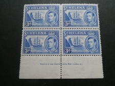 ST HELENA 1938 3d ULTRAMINE