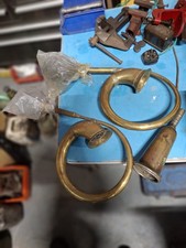 Old Vintage Brass Car Horns Qty 2 1/2 Barn Find 