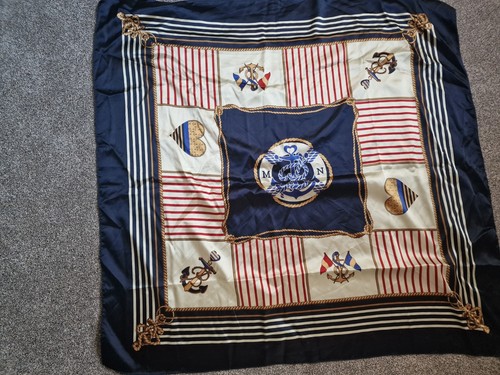 Nautical themed tie scarf/head